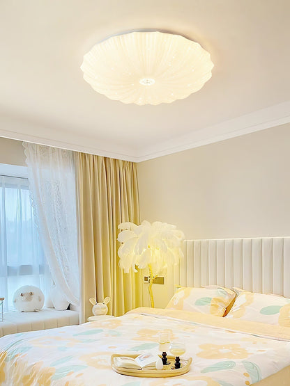 Lunaris Shell Flush Mount Ceiling Light