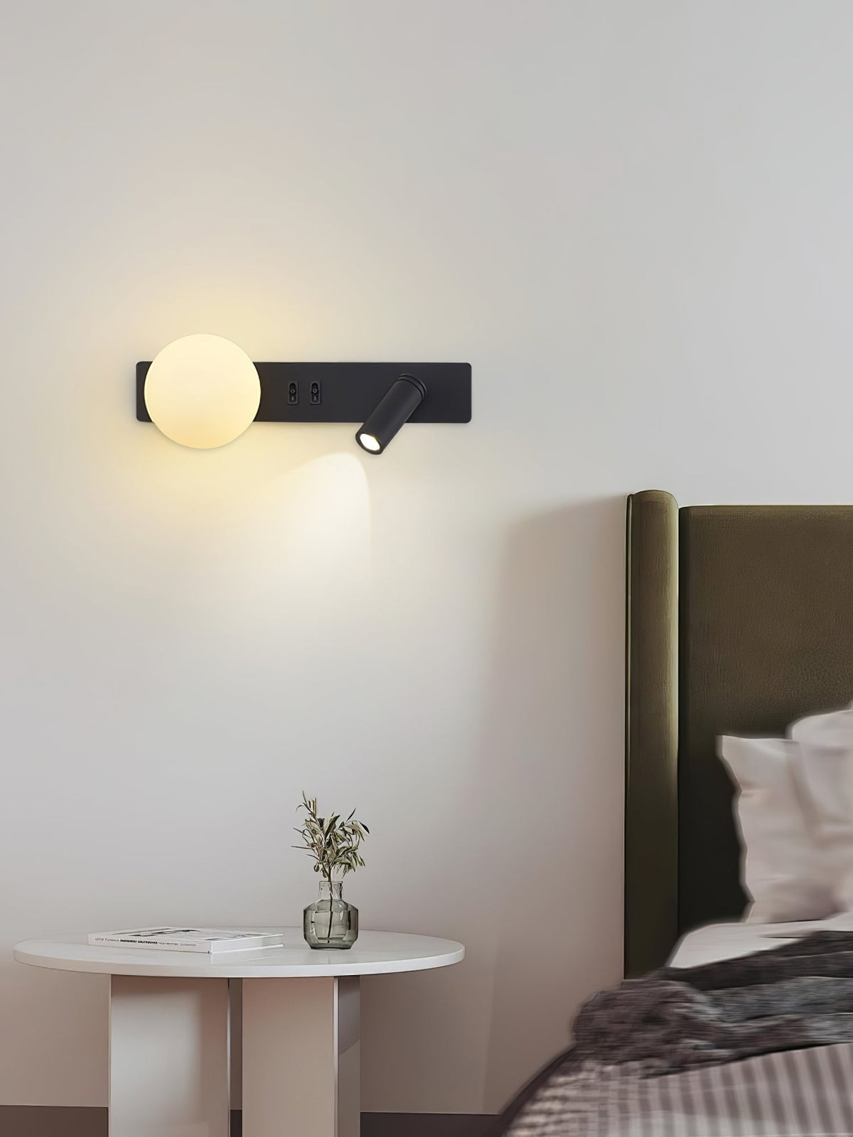 Lunor Sphere Reading Wall Light