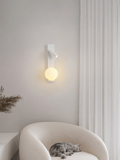 Lunor Sphere Reading Wall Light