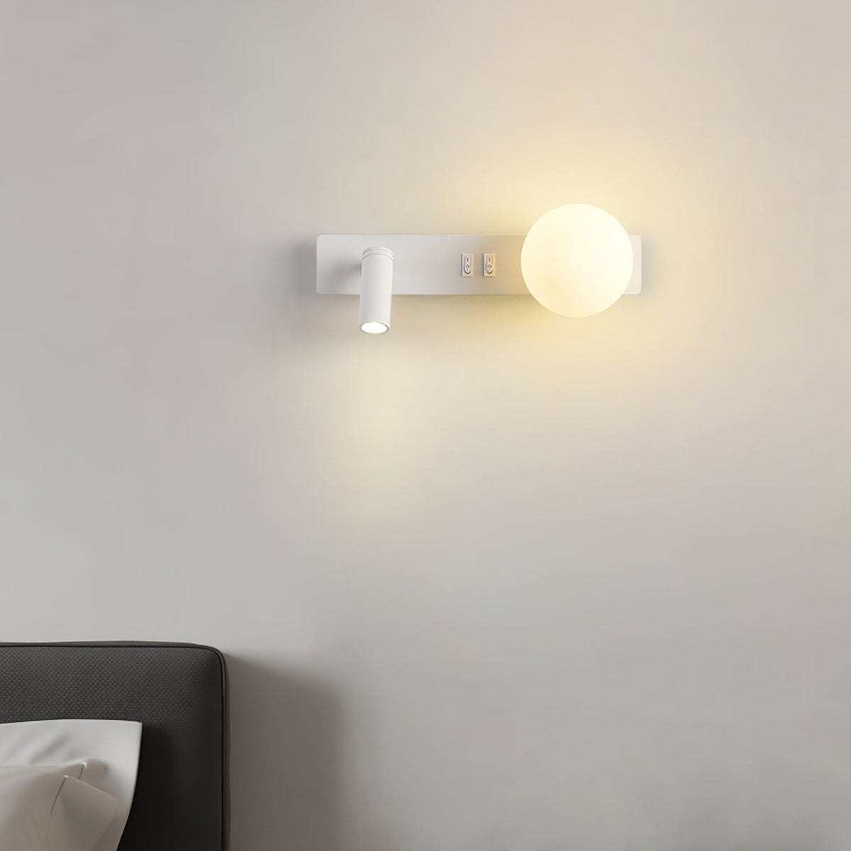 Lunor Sphere Reading Wall Light
