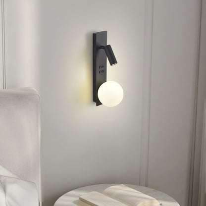 Lunor Sphere Reading Wall Light