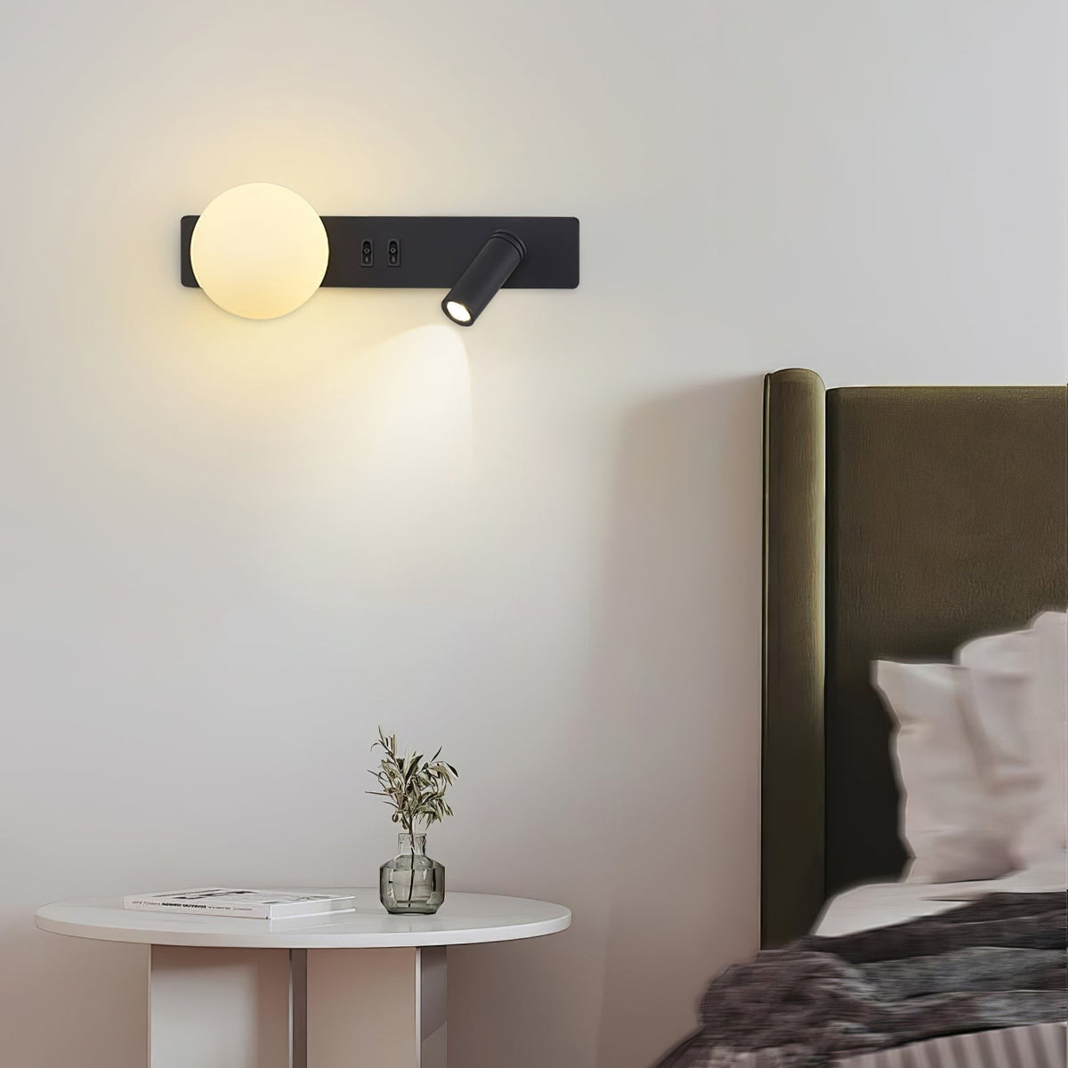 Lunor Sphere Reading Wall Light