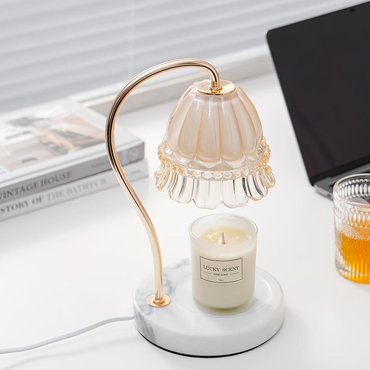 Marbelle Candle Warmer Table Lamp