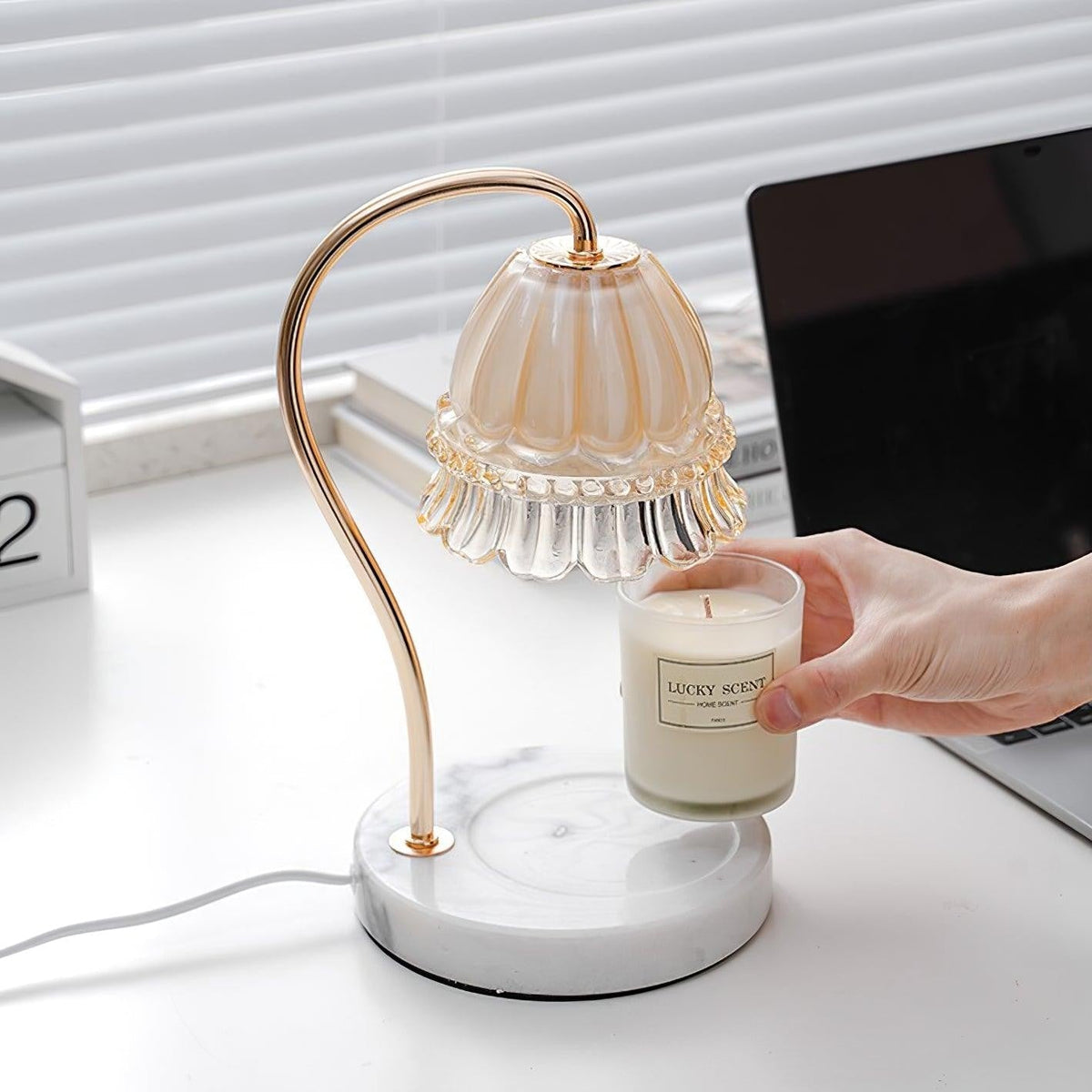 Marbelle Candle Warmer Table Lamp