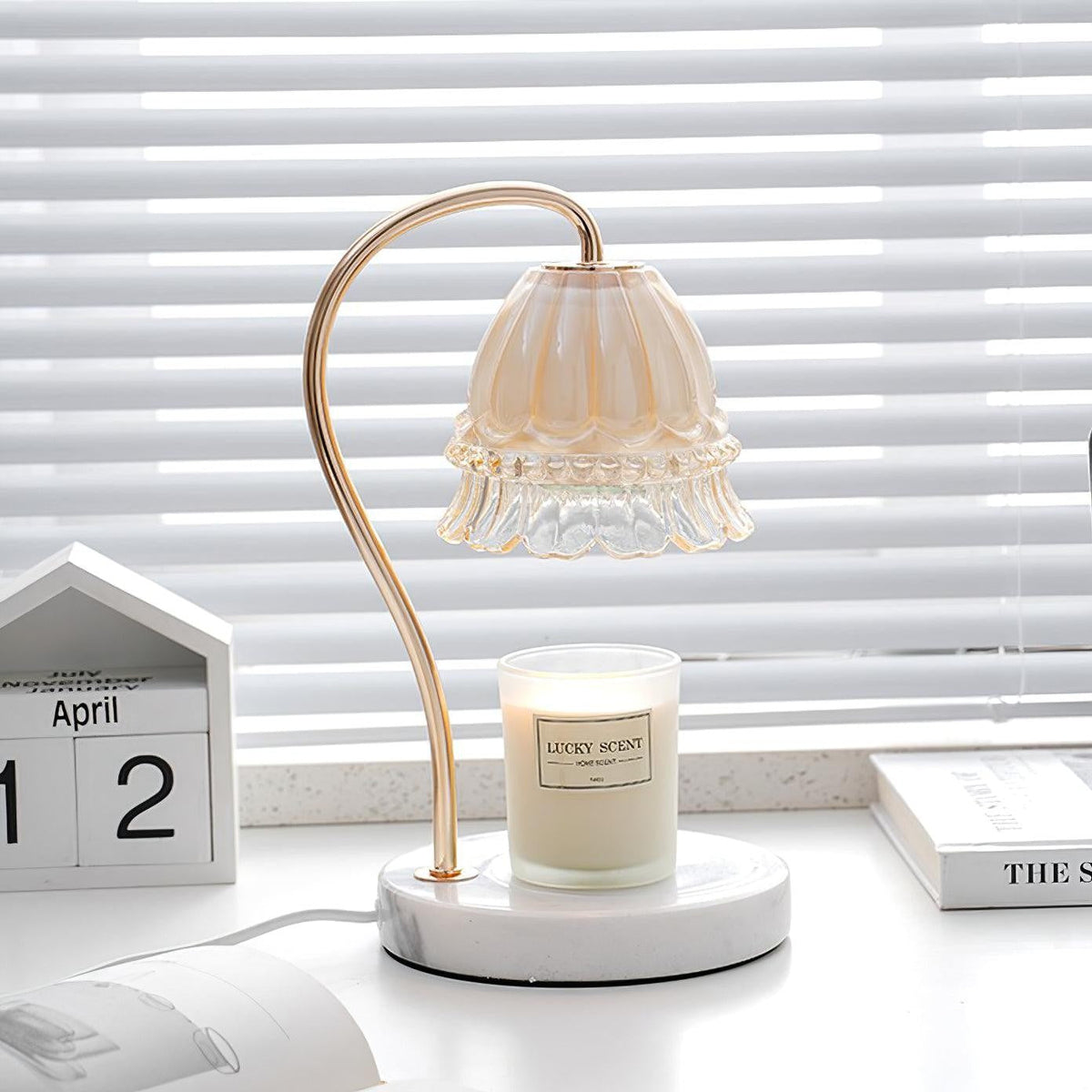 Marbelle Candle Warmer Table Lamp