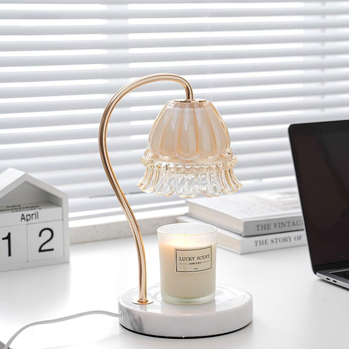Marbelle Candle Warmer Table Lamp