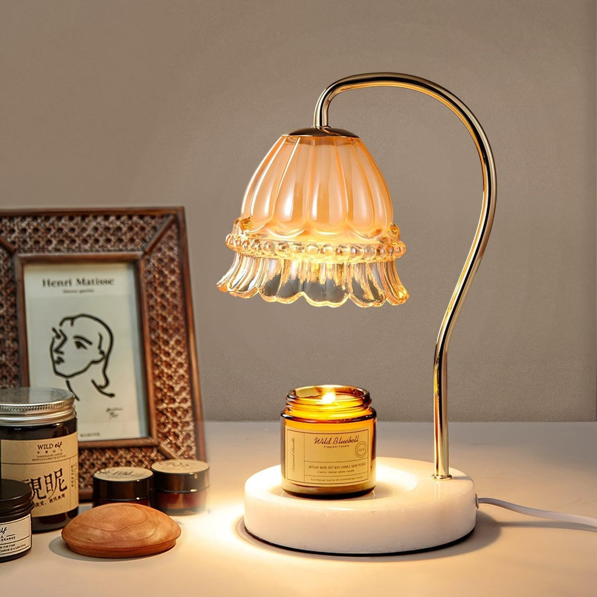 Marbelle Candle Warmer Table Lamp