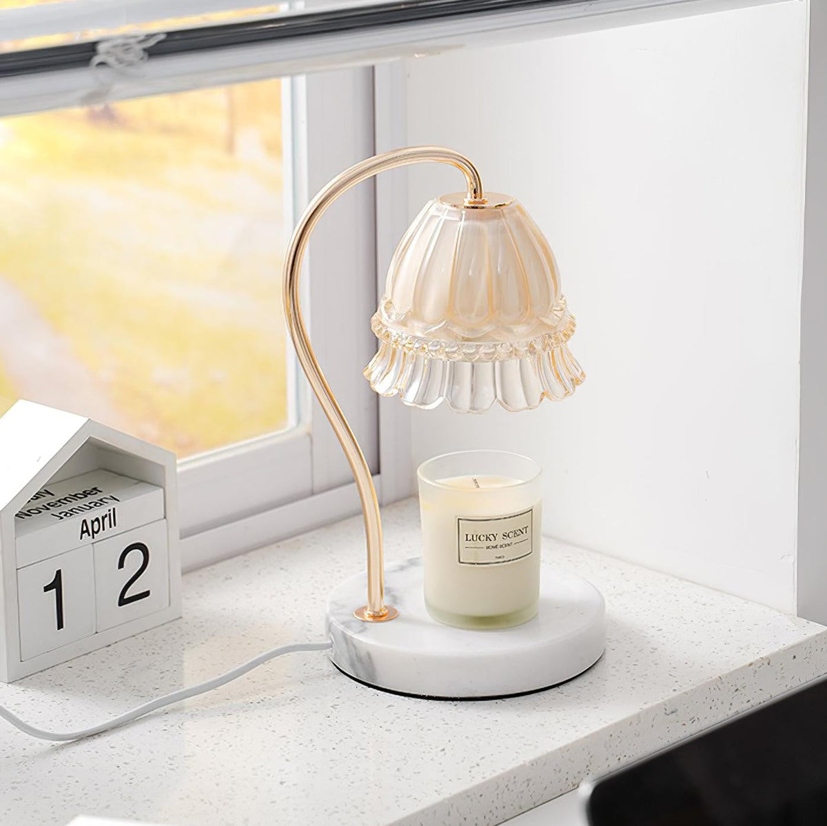 Marbelle Candle Warmer Table Lamp