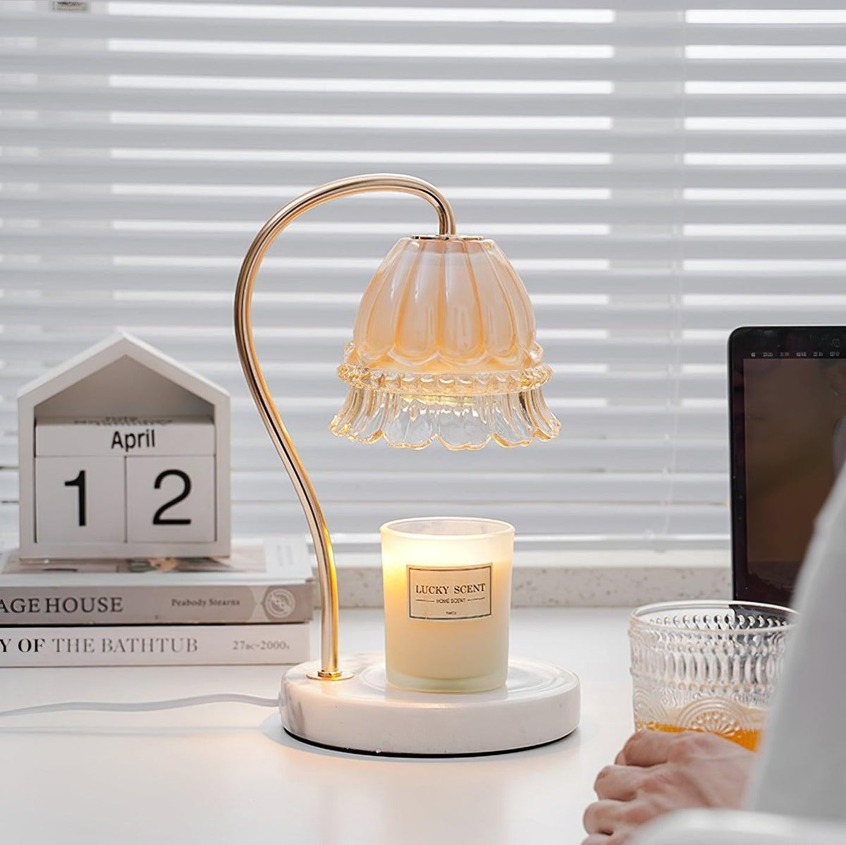Marbelle Candle Warmer Table Lamp