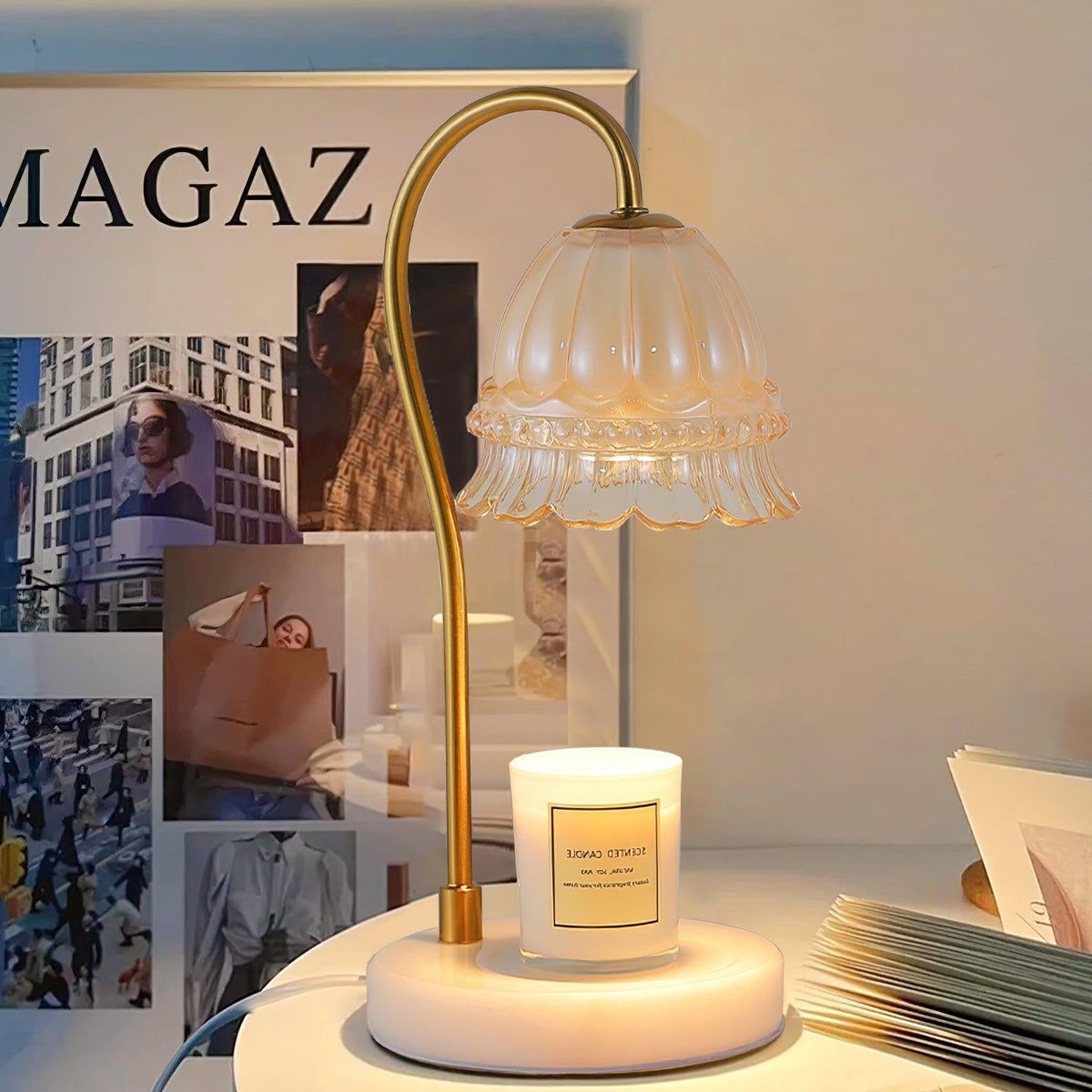 Marbelle Candle Warmer Table Lamp