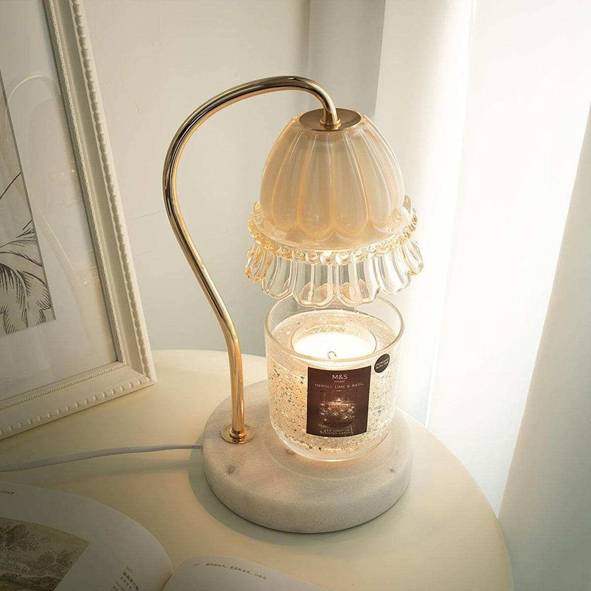 Marbelle Candle Warmer Table Lamp