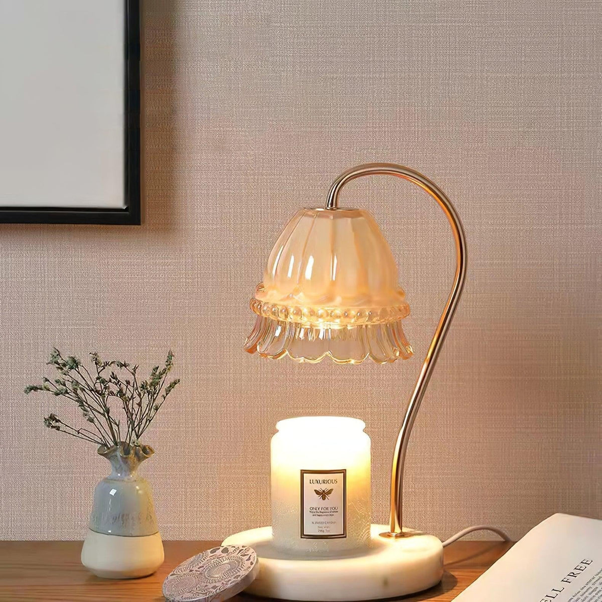 Marbelle Candle Warmer Table Lamp