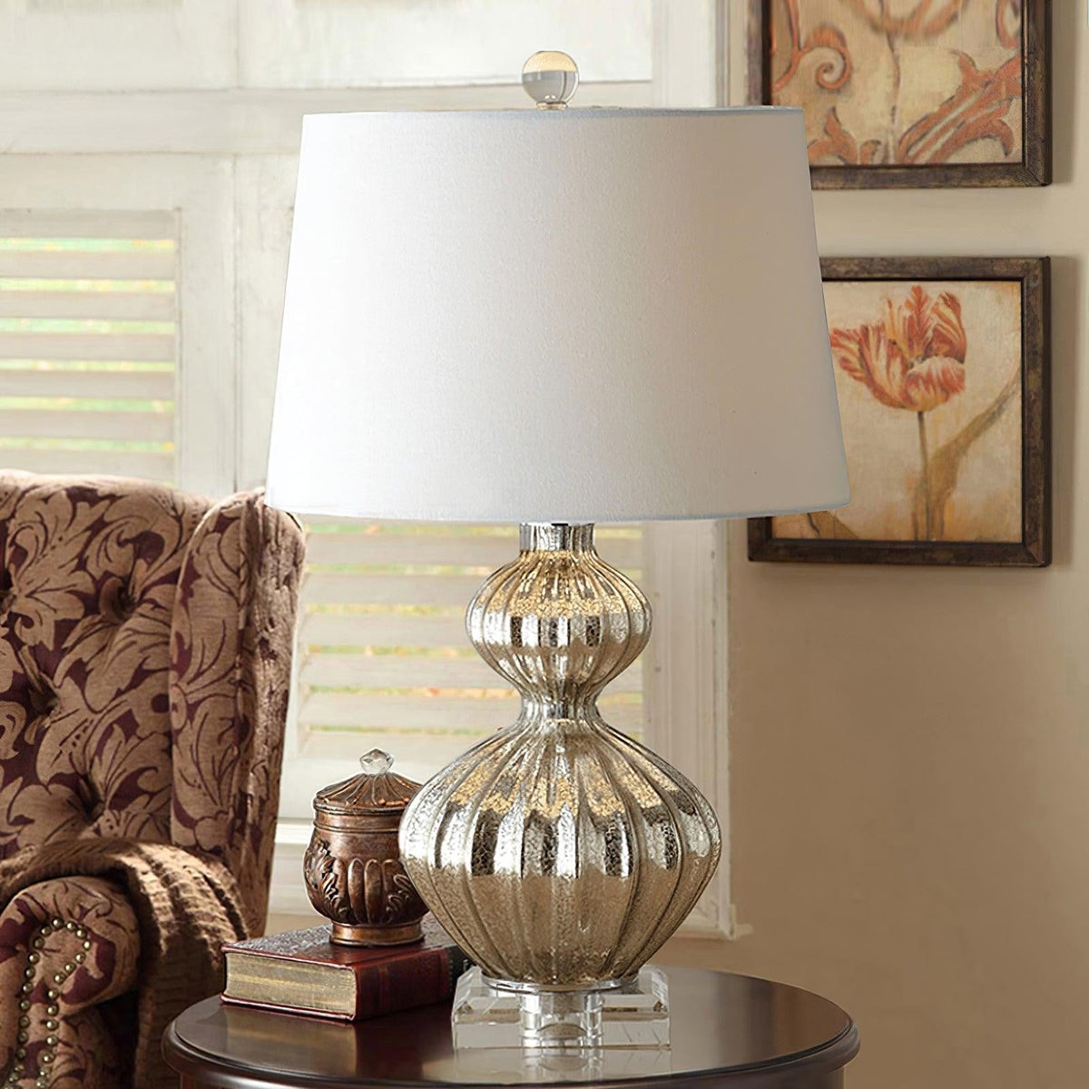 Mercura Glass Accent Table Lamp
