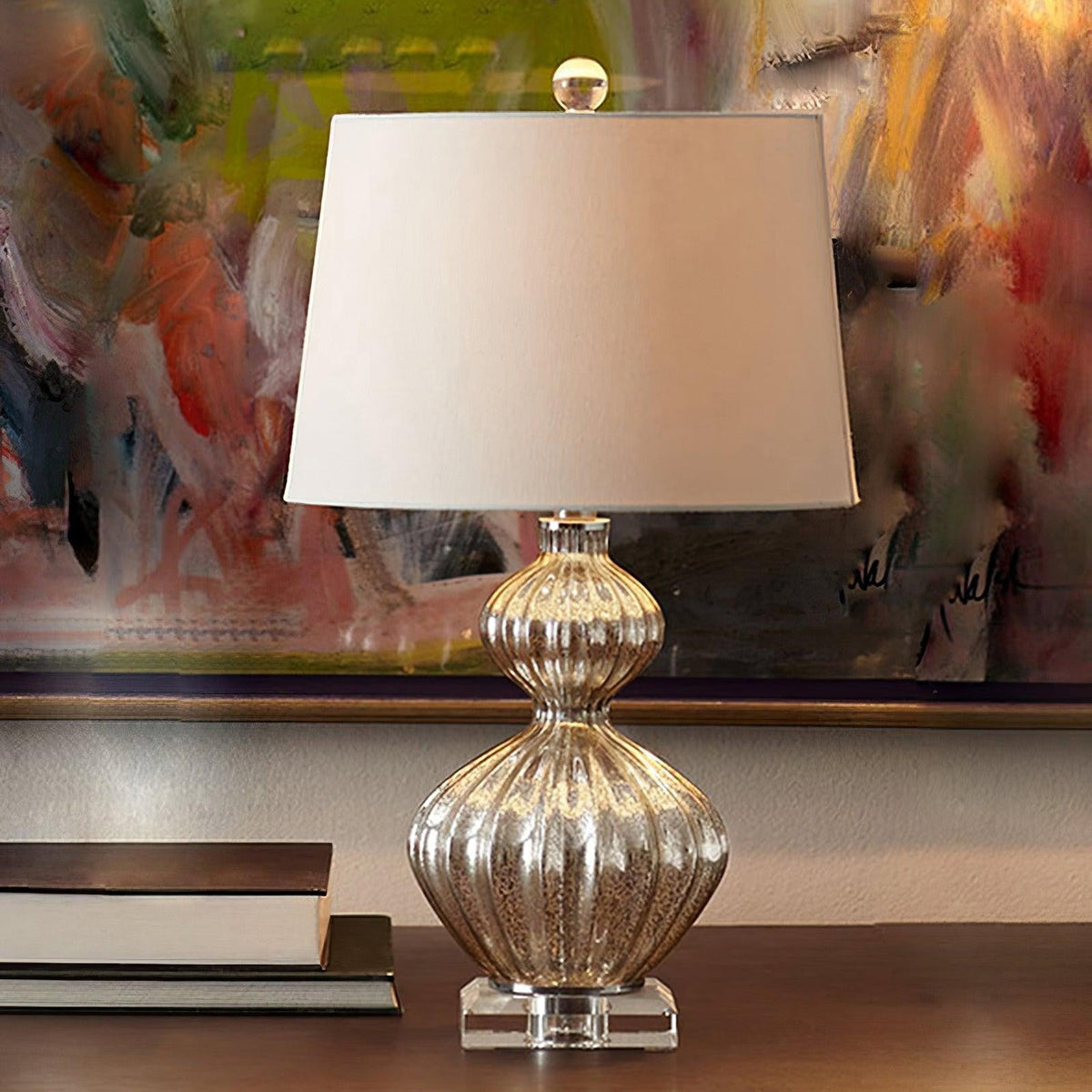 Mercura Glass Accent Table Lamp