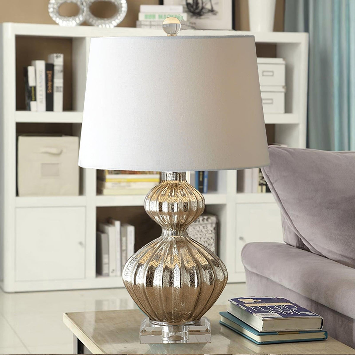 Mercura Glass Accent Table Lamp