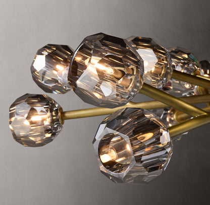 Nocturne Faceted Smoke Crystal Chandelier