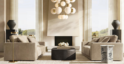 Opal Globe Vertical Cascade Chandelier