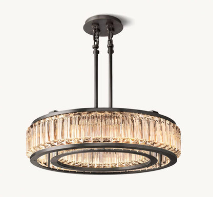 Optical Crystal Crown Chandelier