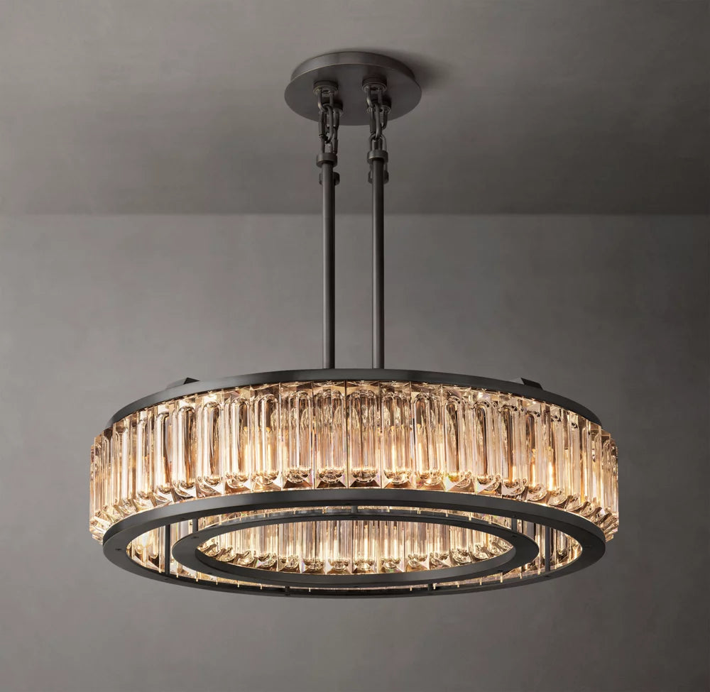 Optical Crystal Crown Chandelier