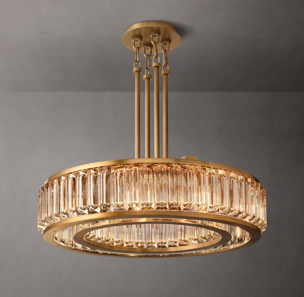 Optical Crystal Crown Chandelier