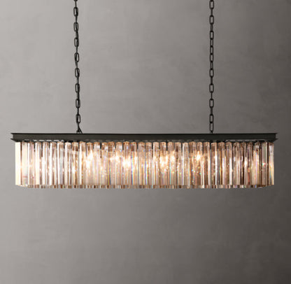 Optical Crystal Prism Island Chandelier
