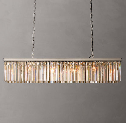 Optical Crystal Prism Island Chandelier