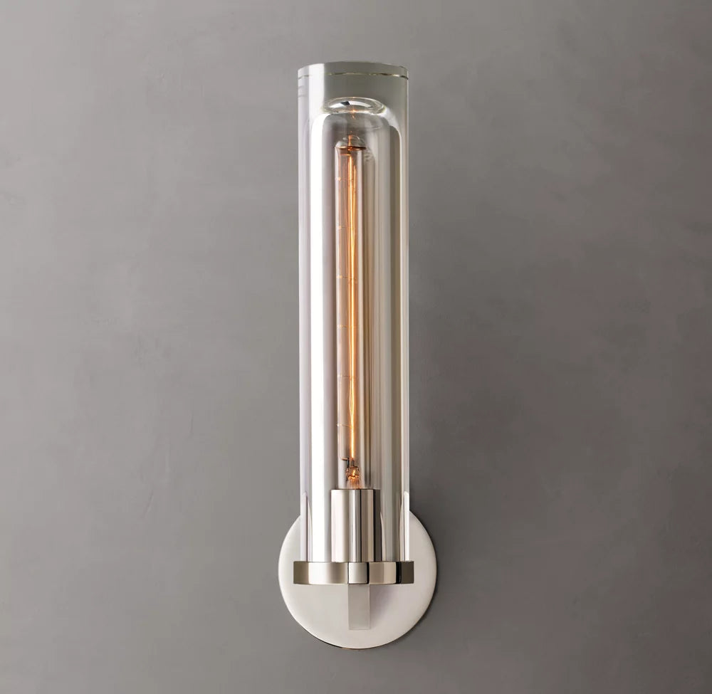 Optical Glass Capsule Outdoor Sconce
