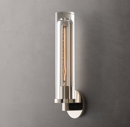 Optical Glass Capsule Outdoor Sconce