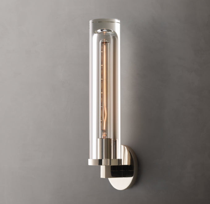 Optical Glass Capsule Outdoor Sconce