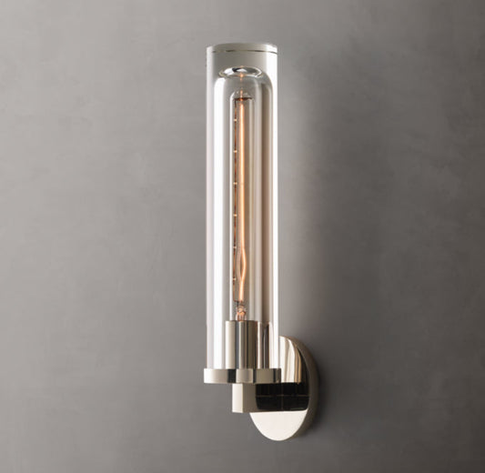 Optical Glass Capsule Outdoor Sconce