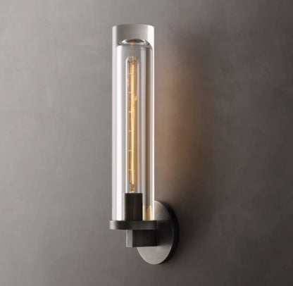 Optical Glass Capsule Outdoor Sconce