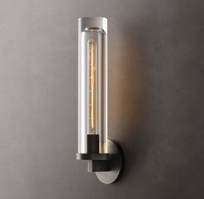 Optical Glass Capsule Outdoor Sconce