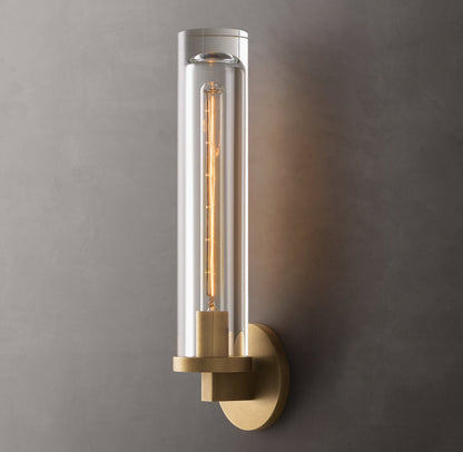 Optical Glass Capsule Outdoor Sconce