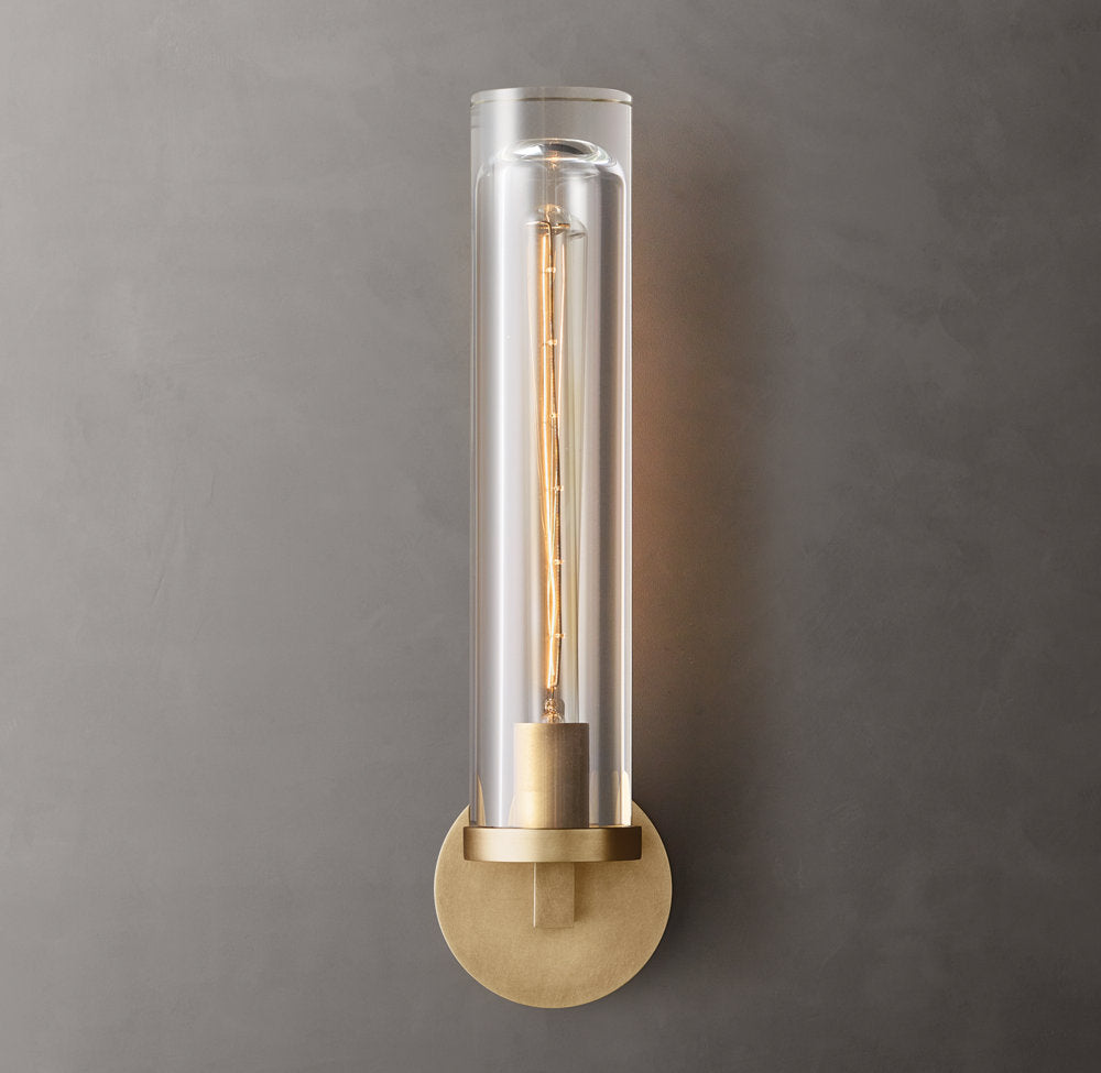 Optical Glass Capsule Outdoor Sconce