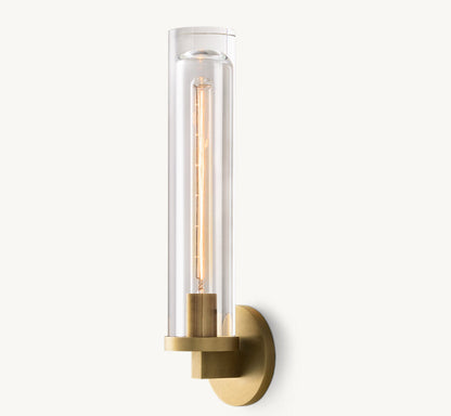 Optical Glass Capsule Outdoor Sconce