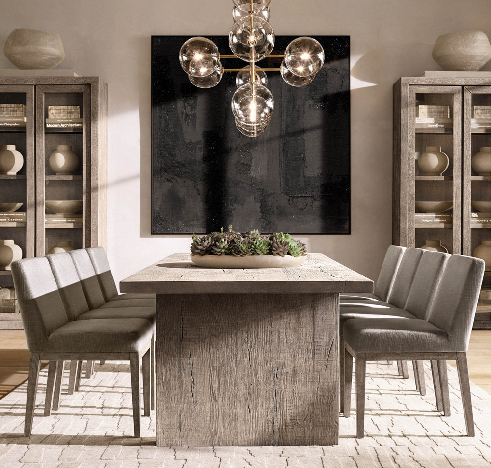 Orbital Borosilicate Globe Chandelier