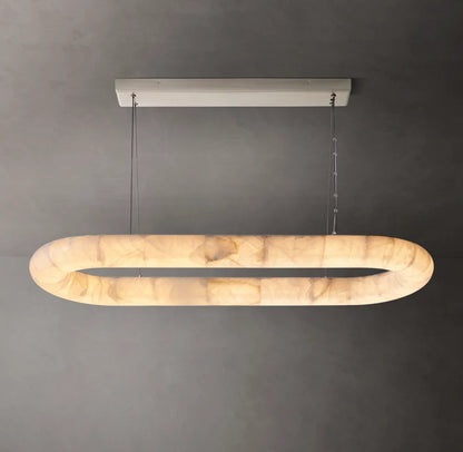 Orlena Oval Calcite LED Chandelier