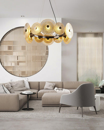 Paxton Crystal Glass Chandelier
