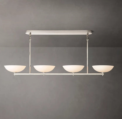 Porcelain Petal Beam Chandelier