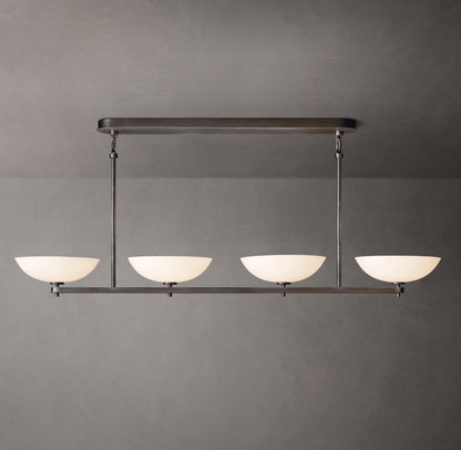 Porcelain Petal Beam Chandelier