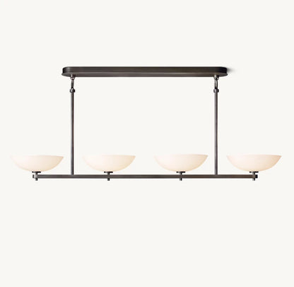 Porcelain Petal Beam Chandelier