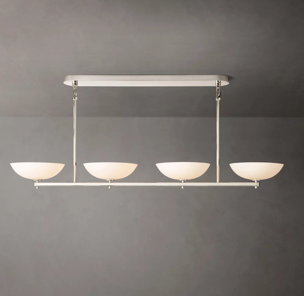 Porcelain Petal Beam Chandelier