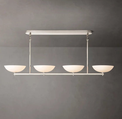 Porcelain Petal Beam Chandelier