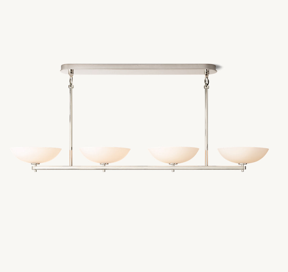Porcelain Petal Beam Chandelier
