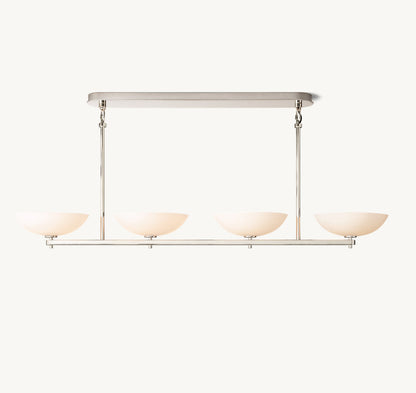 Porcelain Petal Beam Chandelier