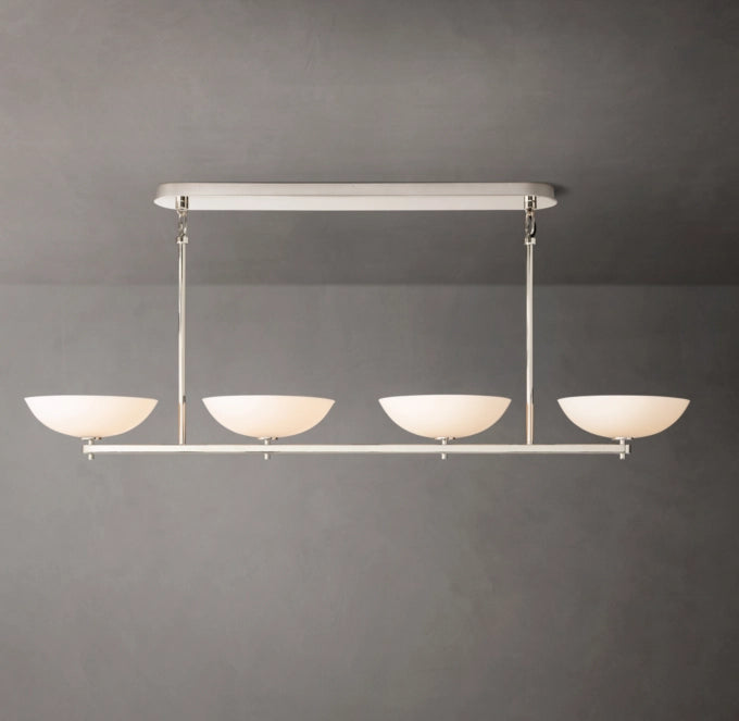 Porcelain Petal Beam Chandelier
