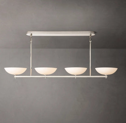Porcelain Petal Beam Chandelier