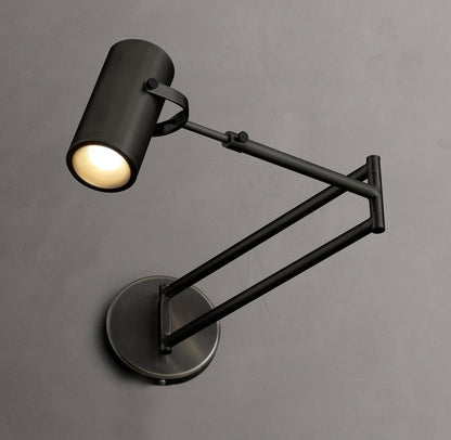 Precision Brass Swing-Arm Reading Light
