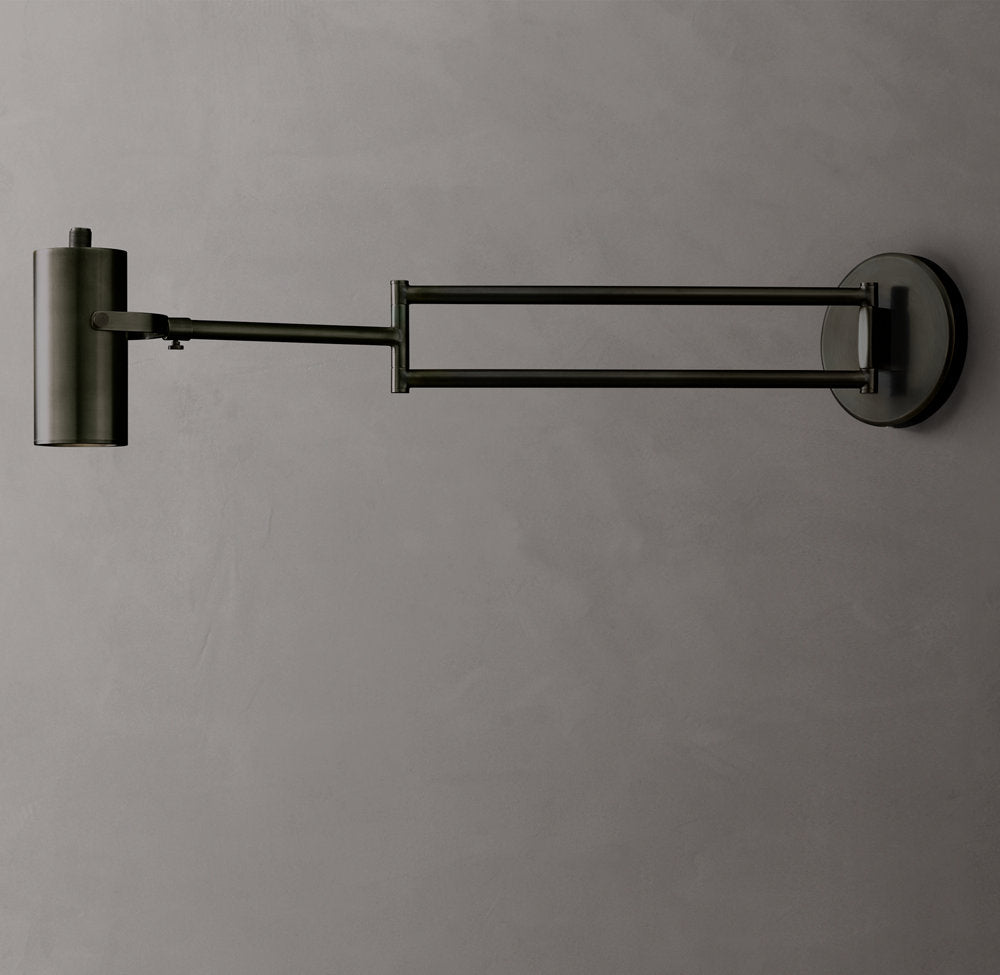 Precision Brass Swing-Arm Reading Light