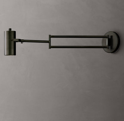 Precision Brass Swing-Arm Reading Light
